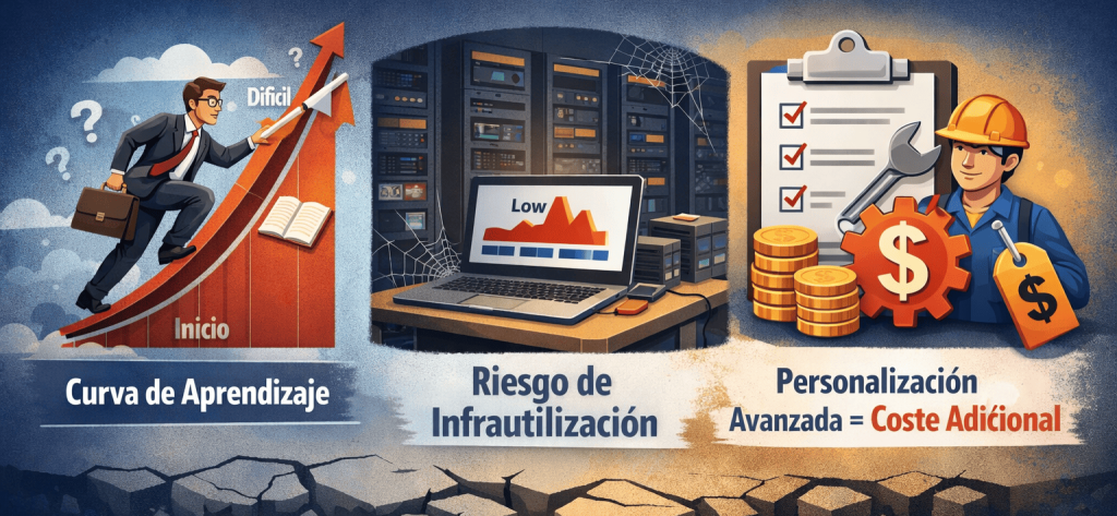 Desventajas y aspectos críticos sobre odoo software