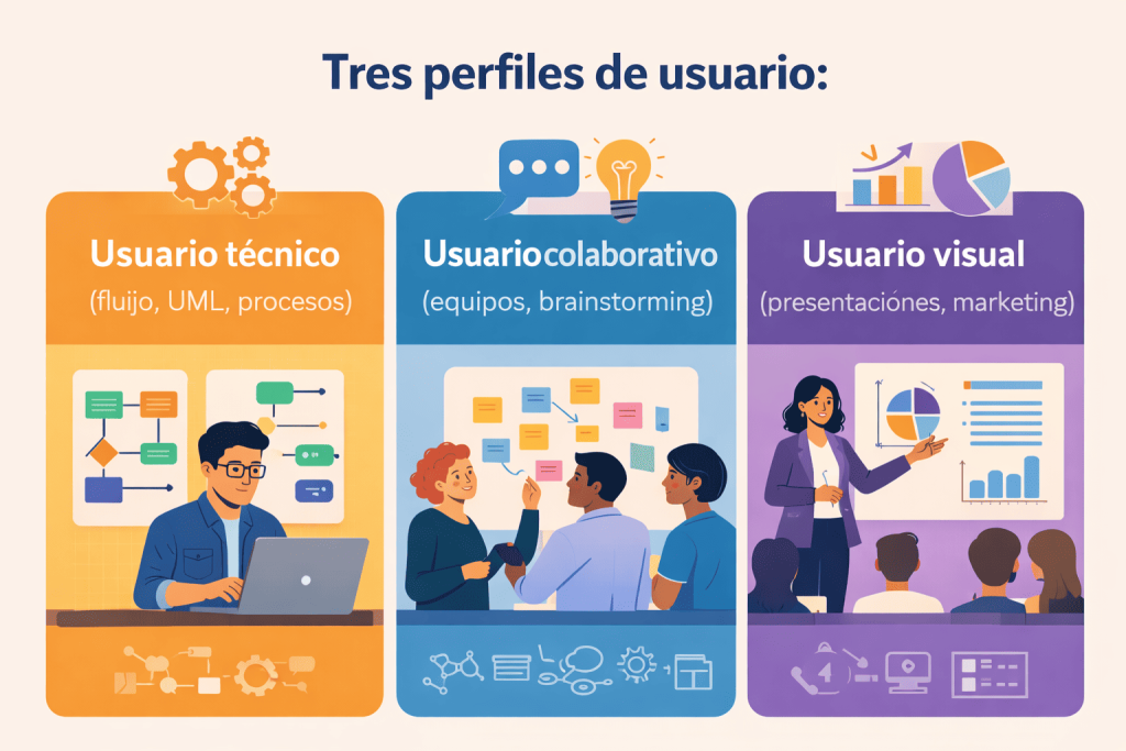 como elegir herramienta para crear diagramas online segun objetivo