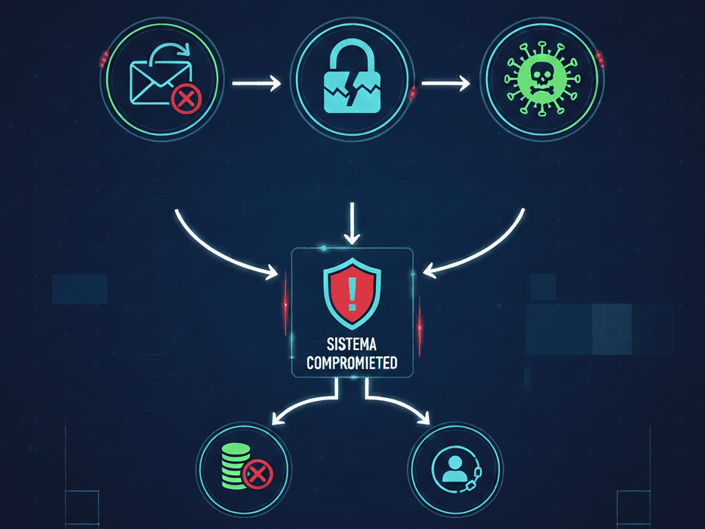 principales riesgos de ciberseguridad phishing malware ransomware