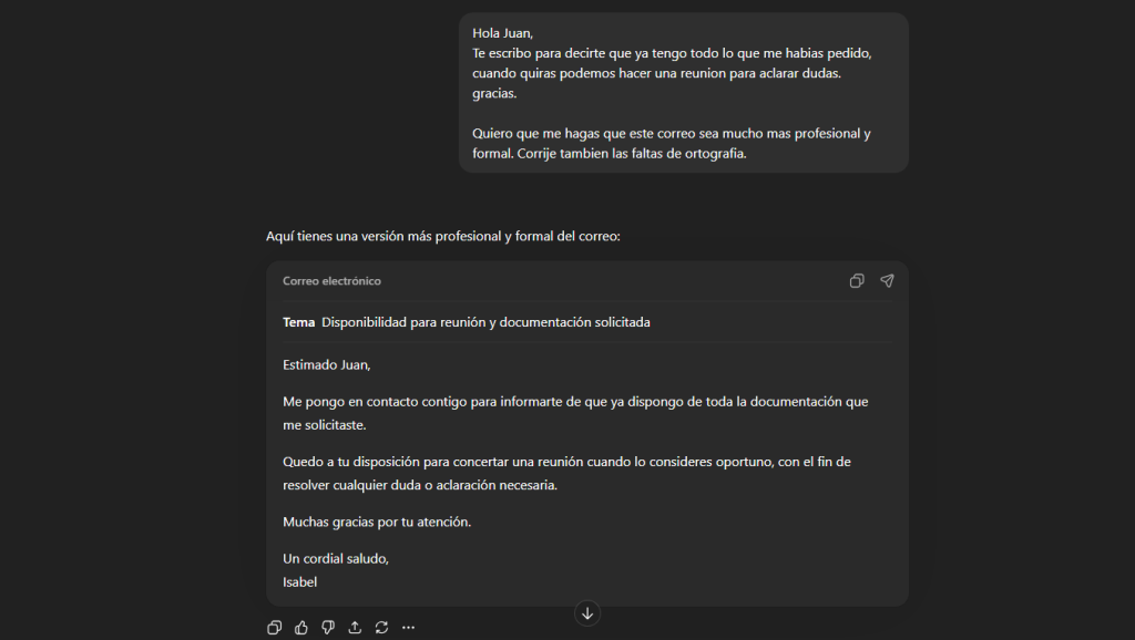 ejemplo de conversacion con chatpgt gratis